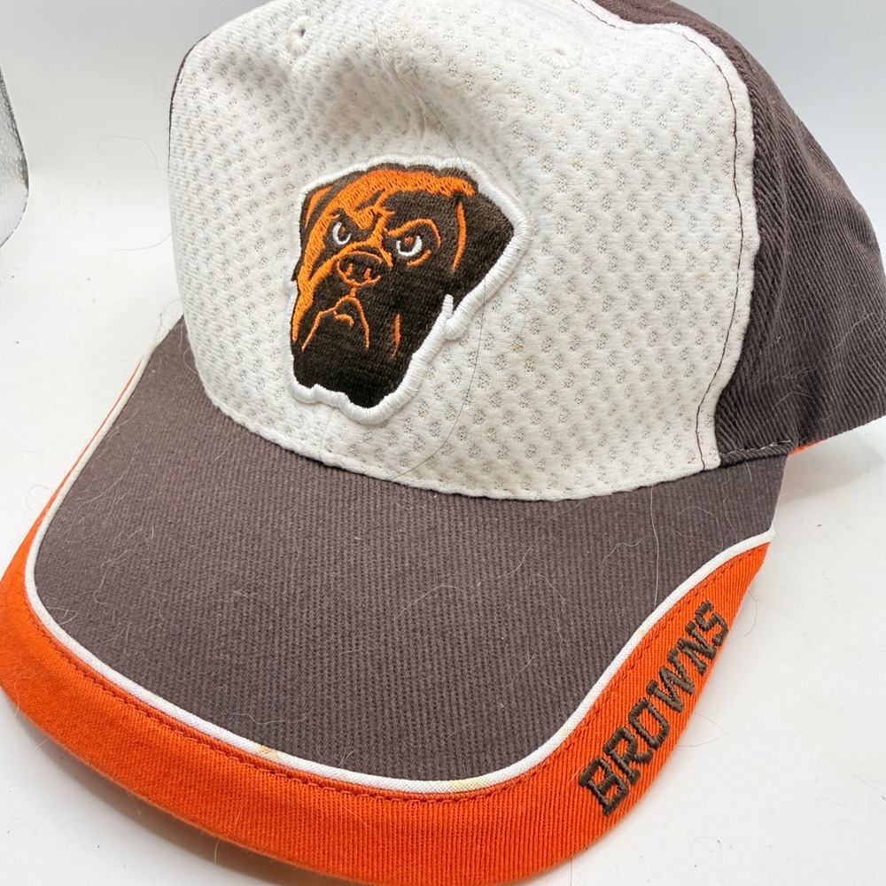 NFL Cleveland Browns Dawg Pound Hat Adjustable Brown Orange White‎ Baseball Cap